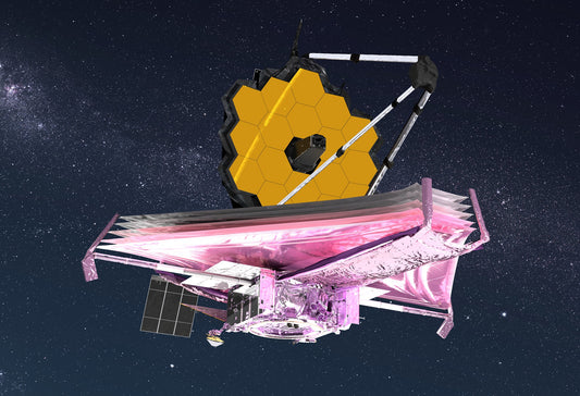 Concept Image of the James Webb Telescope travelling through space